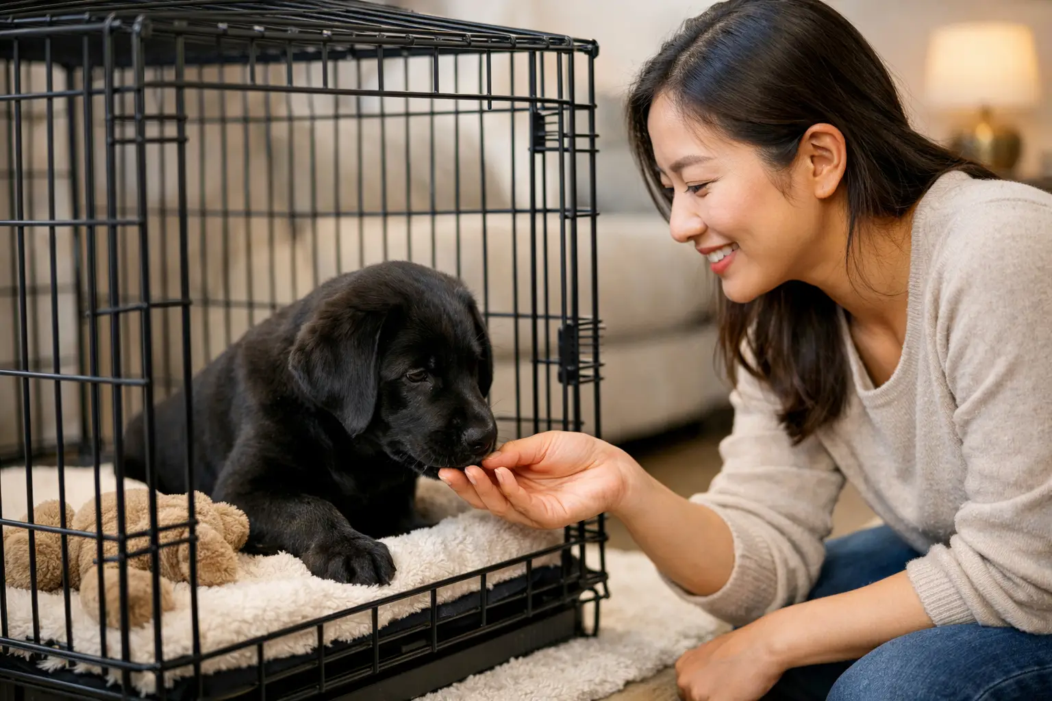 How to Crate Train Lab Puppy the Right Way