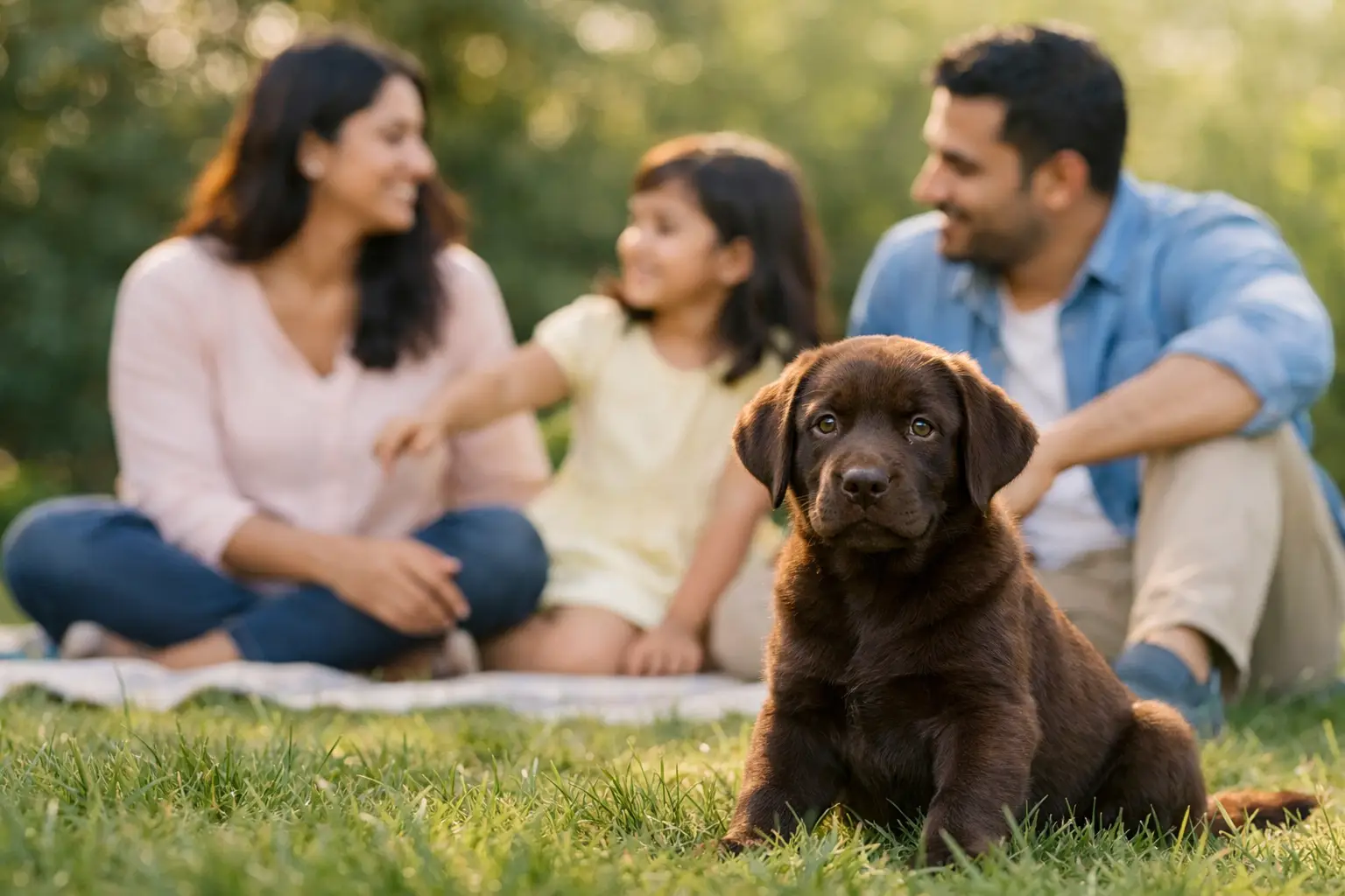 Calm Temperament Labrador Puppies for Families